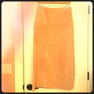 Brooks brothers leather skirt